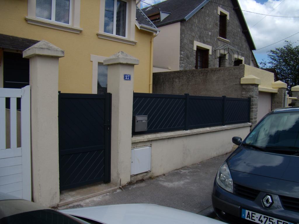 Portillon & clture Aluminium Gris Anthracite